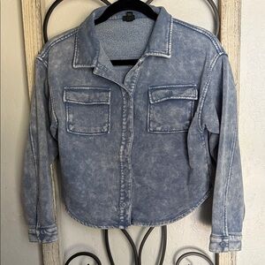 Art Class | Girls Blue Shacket | Size Large 10/12